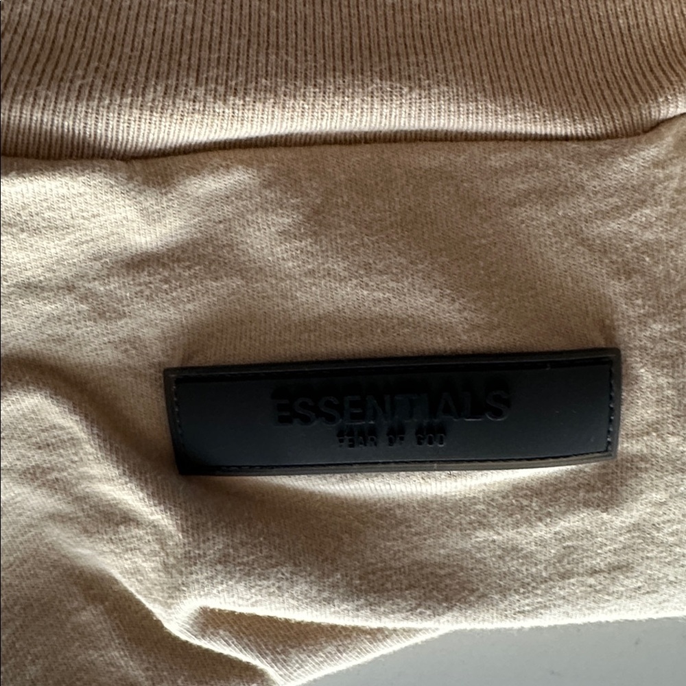 Fear of God Essentials Tan Short Sleeve Tee - Picture 4 of 4